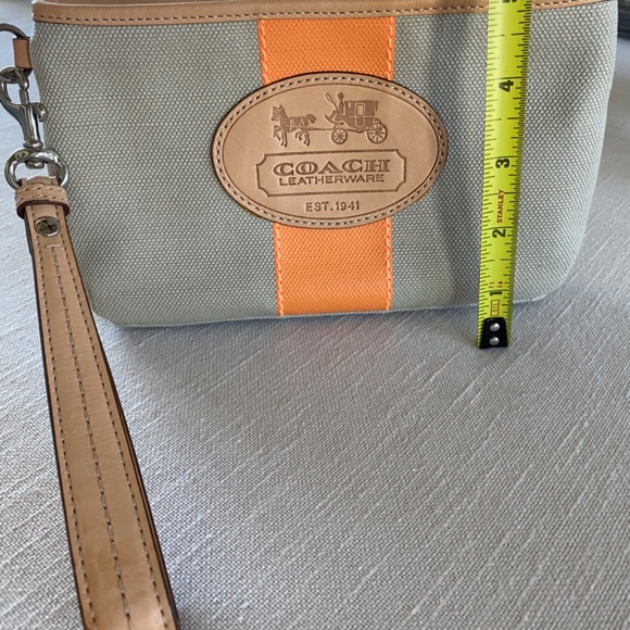 Coach Canvas/Leather Wristlet - Picture 2 of 6